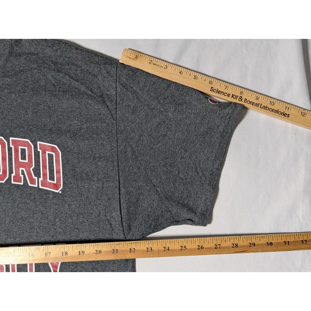 STANFORD UNIVERSITY x Champion Gray‎ Heather T-Shirt - Men XL - Picture 7 of 12
